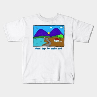 good day to make art Kids T-Shirt